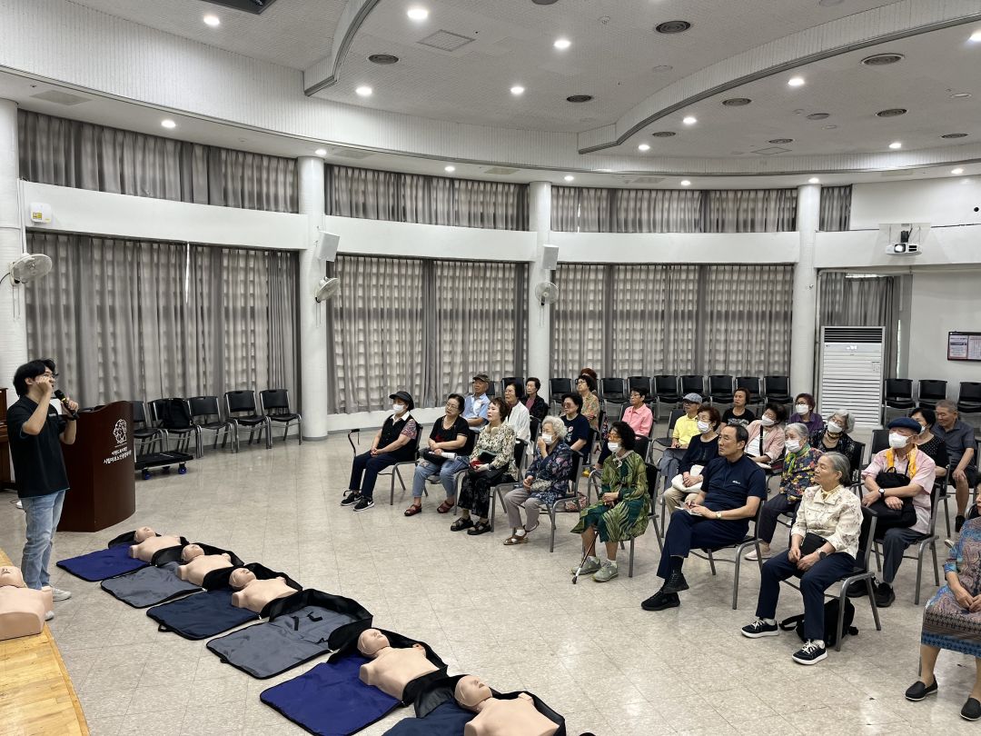 [평생교육] 하반기 선배시민 공개강좌 5회기 <노인성 질환 및 생활 응급처치> 교육 실시