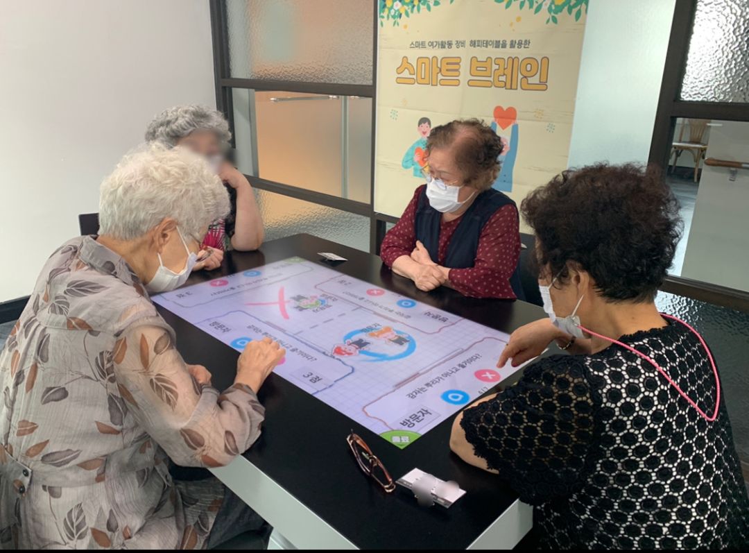 [기능회복] 스마트 여가활동 장비 해피테이블을 활용한 「스마트 브레인」 8회기 실시