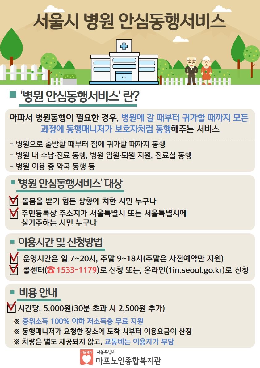 서울시 병원 안심동행서비스