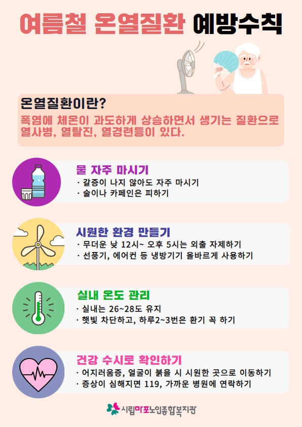 여름철 온열질환 예방수칙